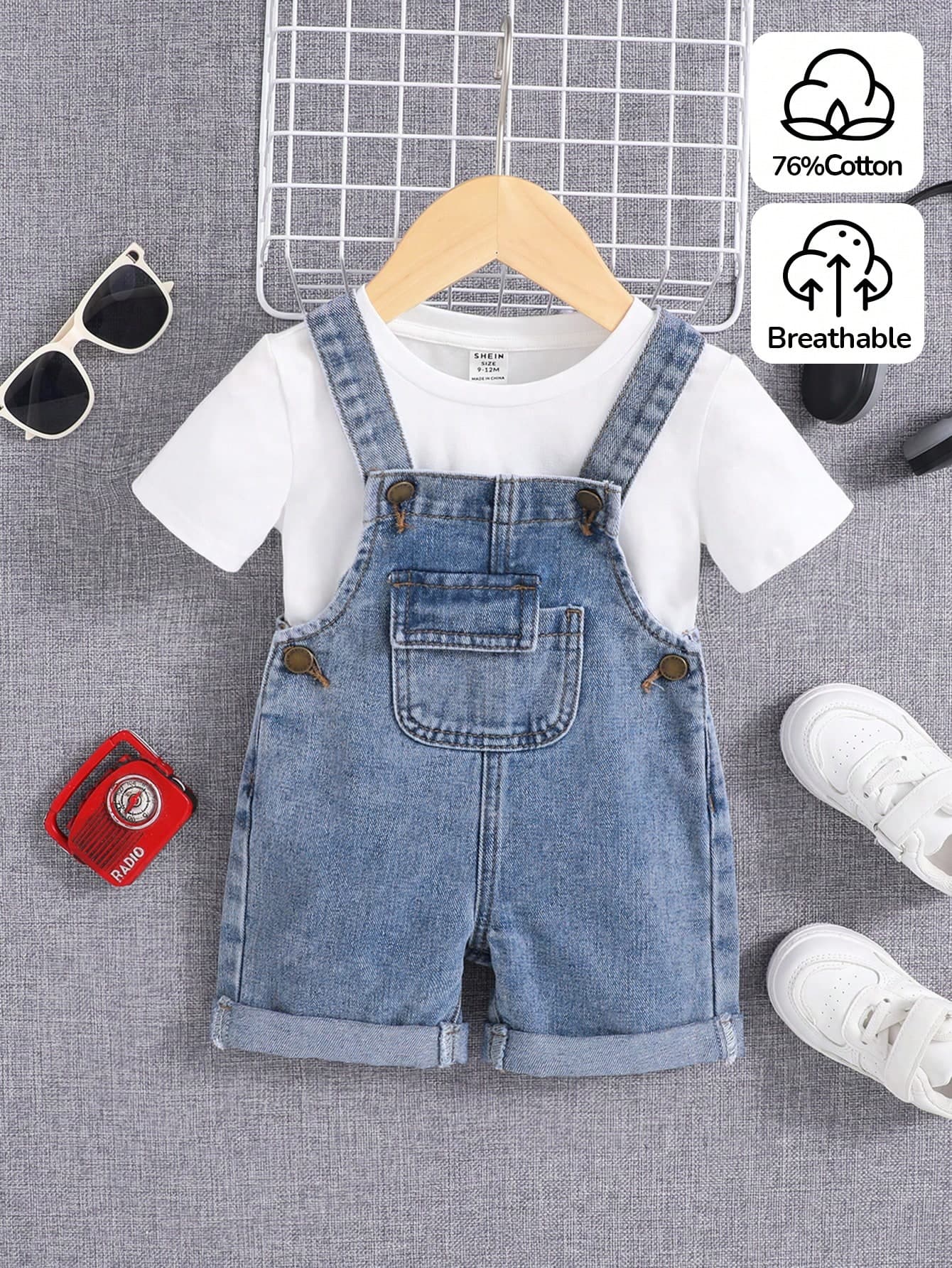 boys' denim overalls